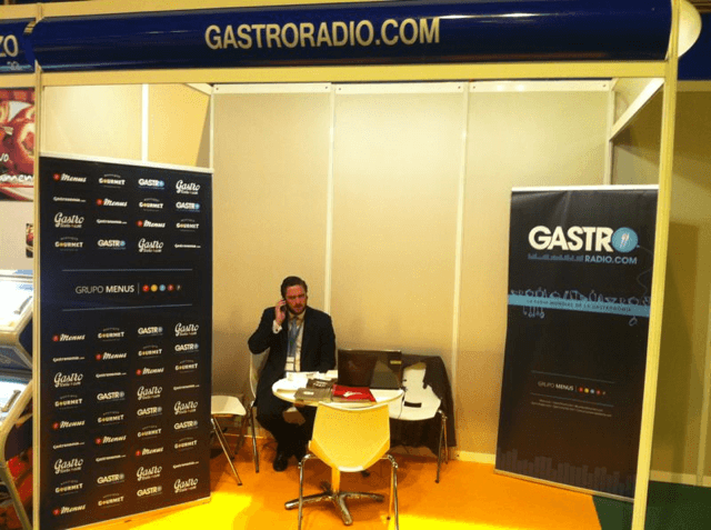 Gastro Radio es la radio oficial de Expo Foodservice que estos días se celebra en Madrid. Aquí podéis ver el stand con nuestro compañero Luis Menéndez