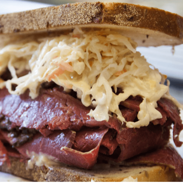 Pastrami with salad - Pastrami Queen